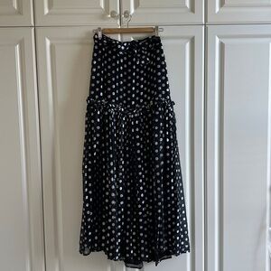 Dodo Bar Or Black Skirt with Silver Accents